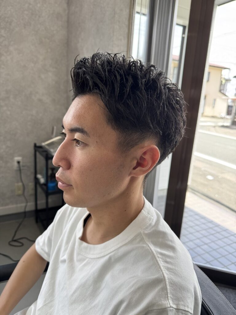 刈り上げスパイキーショート&ピンパーマ | BOOST men's hair salon | 浜松市の本格派メンズヘアサロン