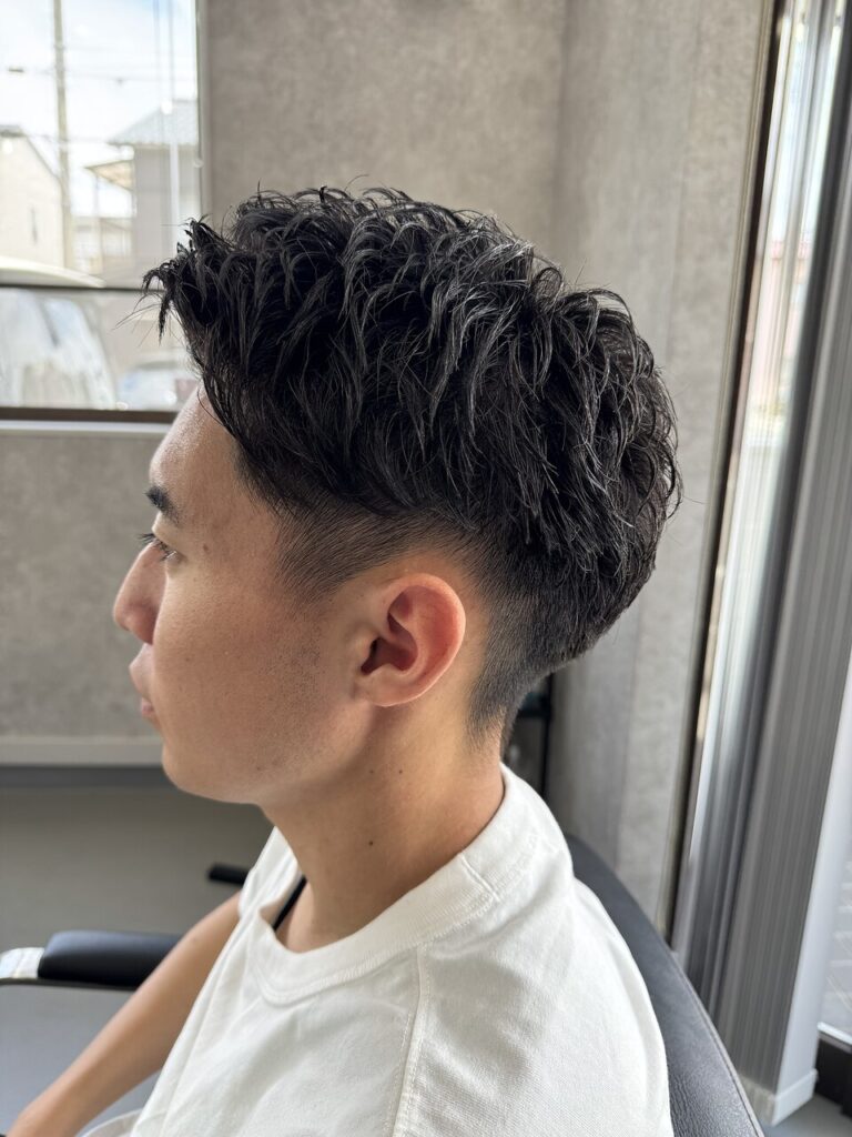 刈り上げスパイキーショート&ピンパーマ | BOOST men's hair salon | 浜松市の本格派メンズヘアサロン