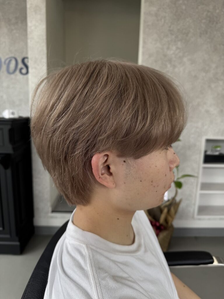 ラウンドマッシュウルフ&ミルクティーベージュ | BOOST men's hair salon | 浜松市の本格派メンズヘアサロン