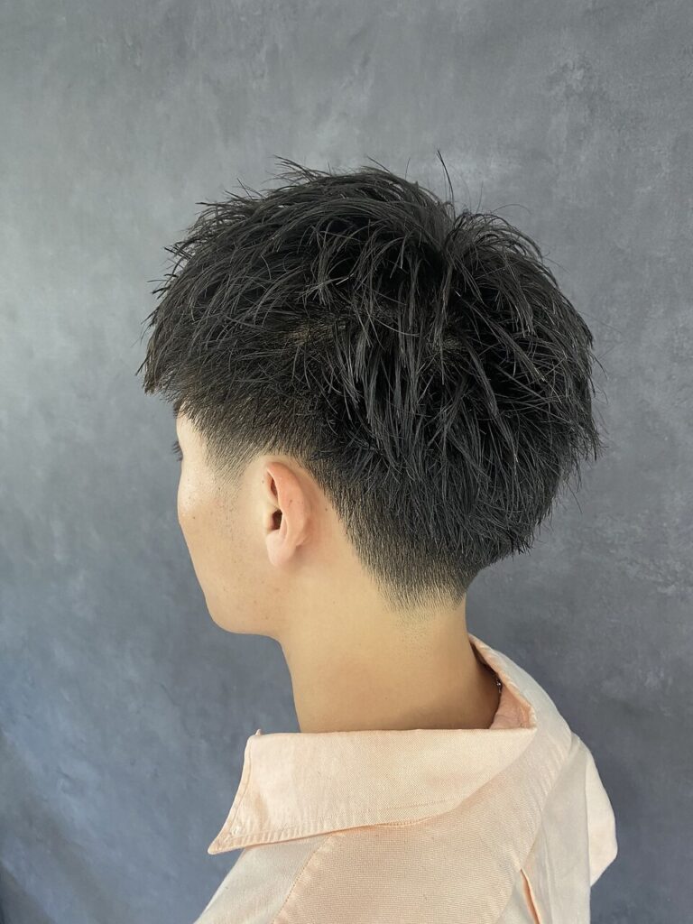 テーパーフェード×スパイキーショート | BOOST men's hair salon | 浜松市の本格派メンズヘアサロン