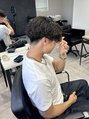 刈り上げ×サーフカール