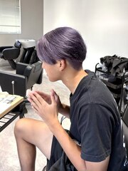 ブリーチあり◎ペールパープルカラー
