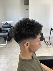 仏陀パーマ落ちかけ