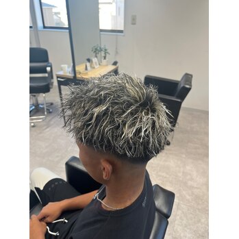 ホワイトメッシュツイスト | BOOST men's hair salon | 浜松市の本格派メンズヘアサロン